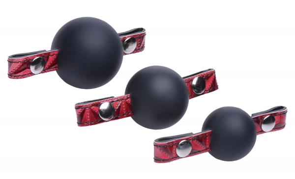 Crimson Tied Triad Interchangeable Silicone Ball Gag