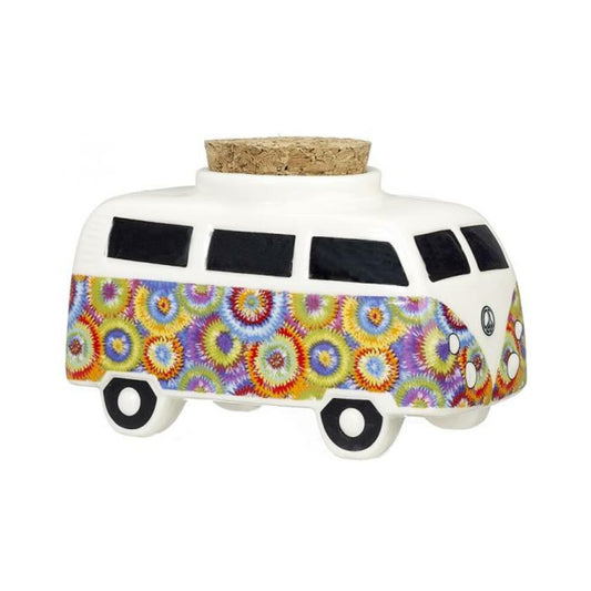 Fashioncraft Colorful Flower Burst Vintage Bus Stash Jar