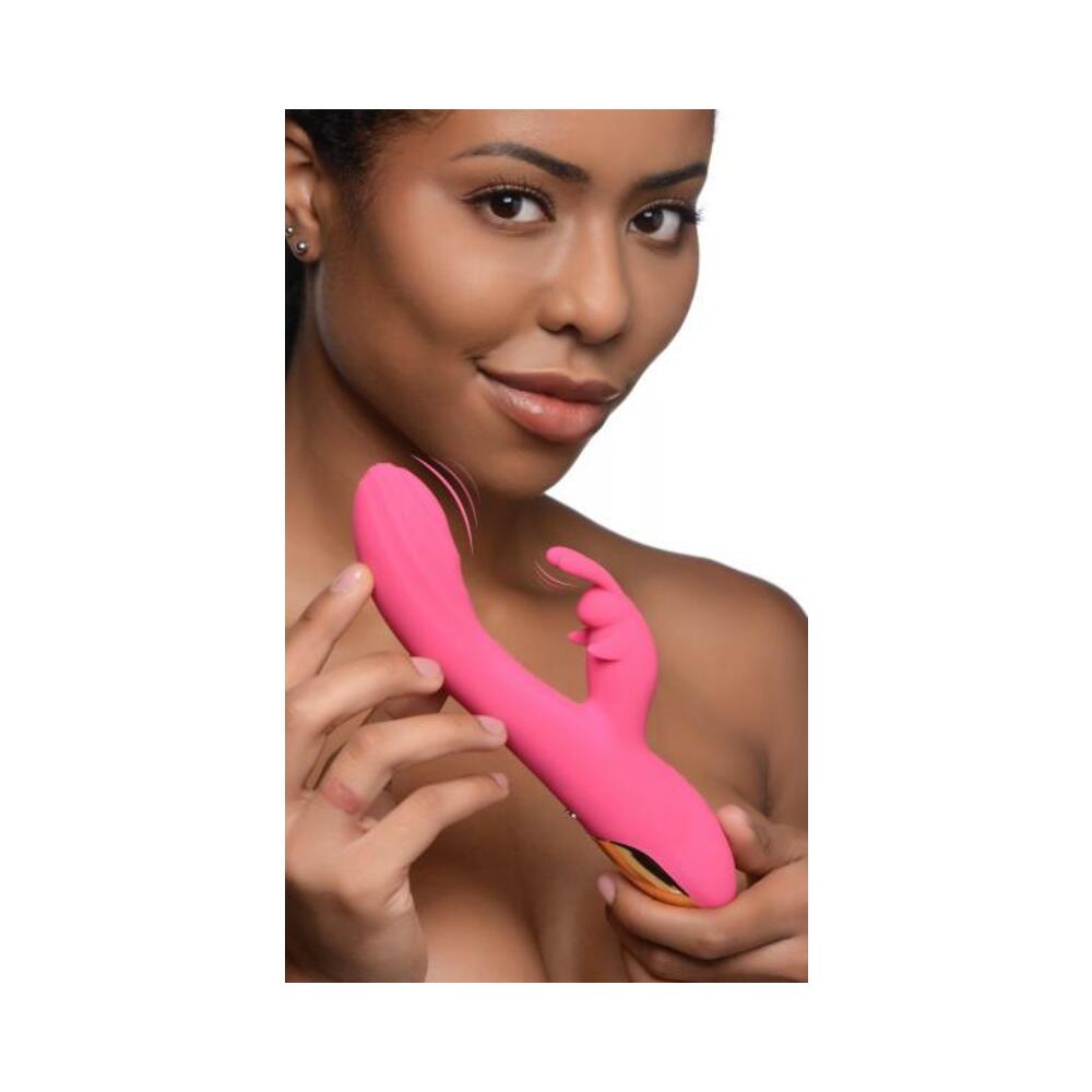 Power Bunny Huggers Rabbit Vibe Silicone Rechargeable Red