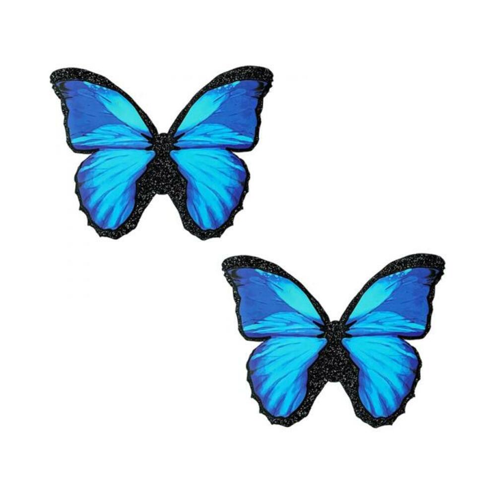 Neva Nude Pasty Butterfly Blue/black Glitter