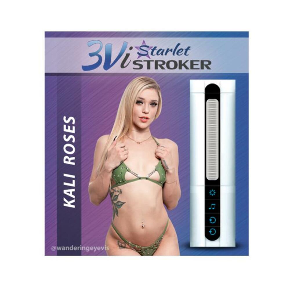 3vi Talking, Vibrating, Suction Starlet Stroker Kali Roses