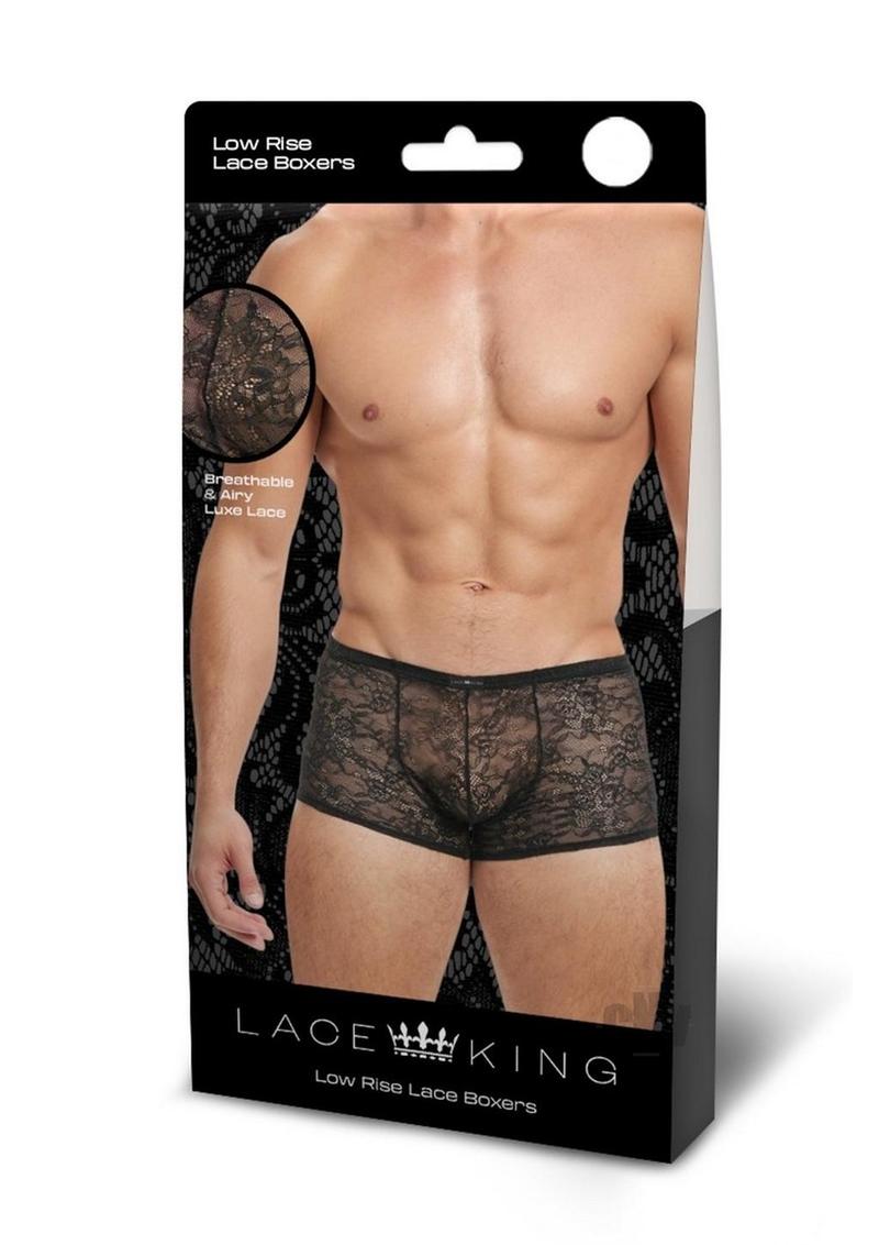 Lace King Lace Trunks L/xl Blk