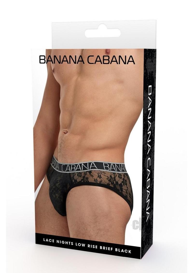 Banana Cabana Lace Night Low S/m Blk