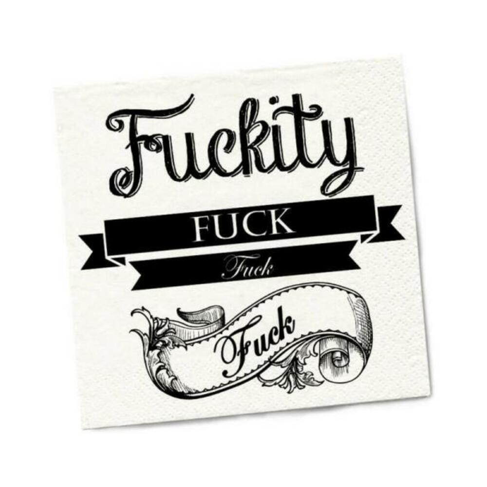 Twisted Wares Fuckity Fuck Fuck Fuck Napkins 20-pack