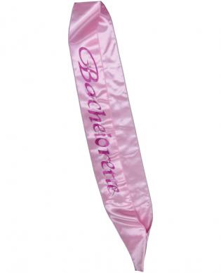 Bachelorette Sash Flashing Pink