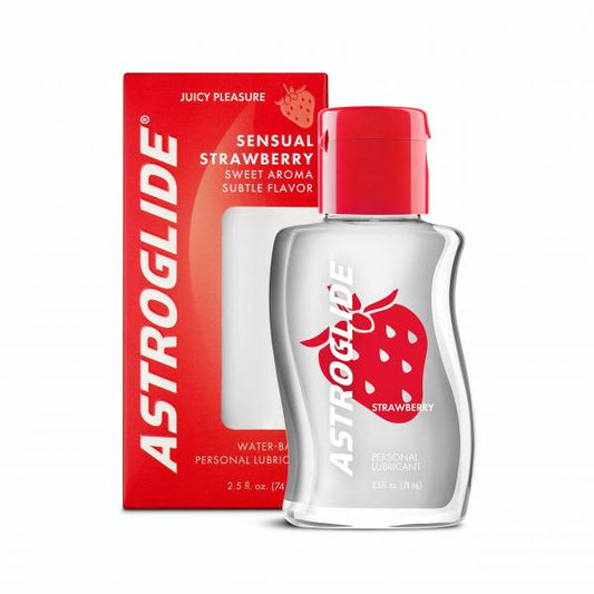 Astroglide Strawberry Flavored Lubricant 2.5oz