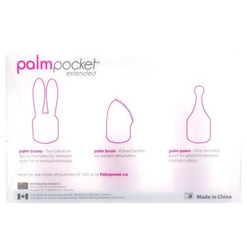 Palmpocket Extended Silicone Massage Heads 3-pack