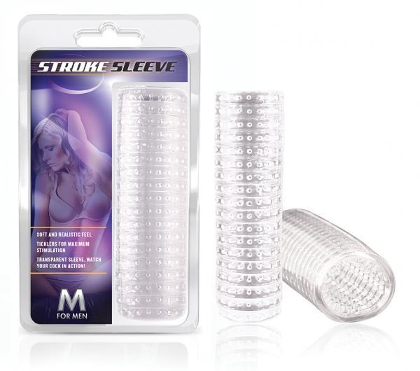 M for Men Stroke Sleeve Clear