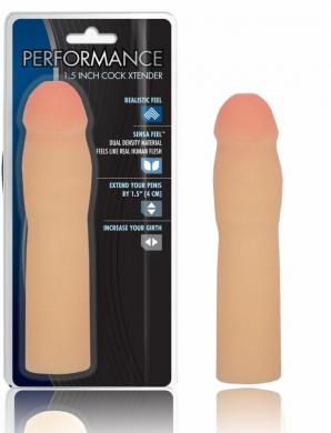 Performance 1.5 Inch Cock Xtender Beige