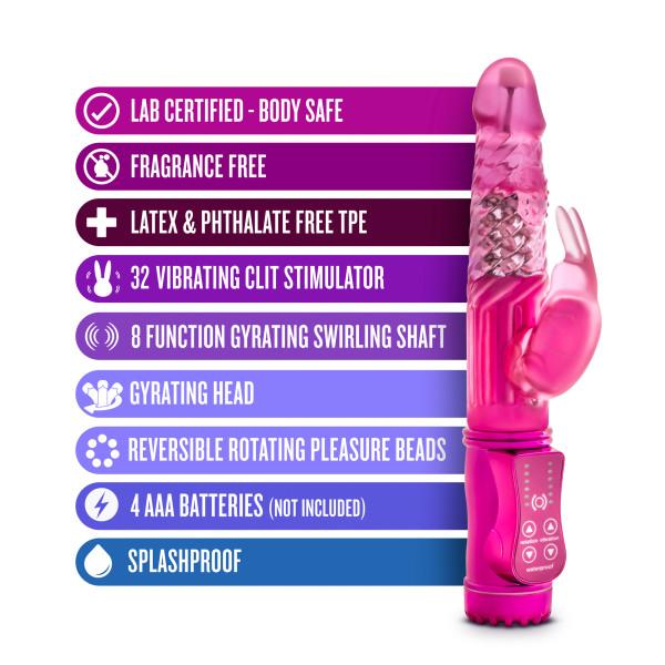 Romping Rabbit Fuchsia Pink Vibrator