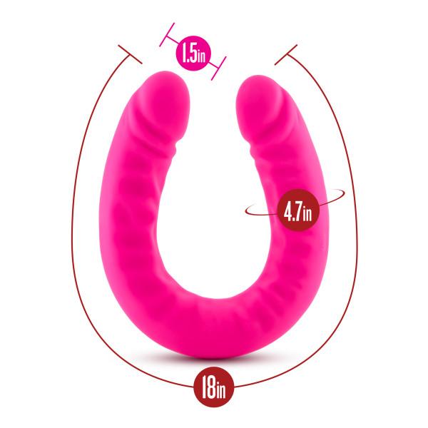 Ruse - 18 Inch Silicone Slim Double Dong