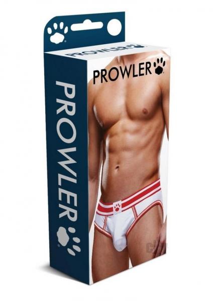 Prowler White/red Open Brief Lg