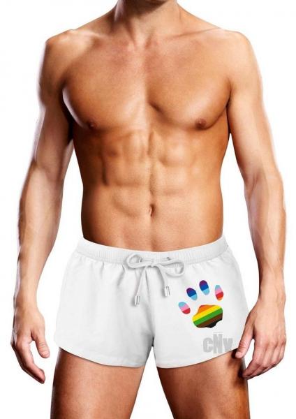 Prowler Swim Wht Oversize Paw Trunk Sm