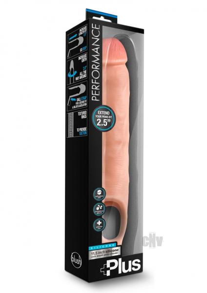 Performance Plus - 11.5 Inch Silicone Cock Sheath Penis Extender - Vanilla