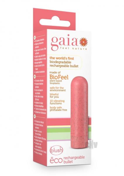 Gaia - Eco Rechargeable Bullet - Coral