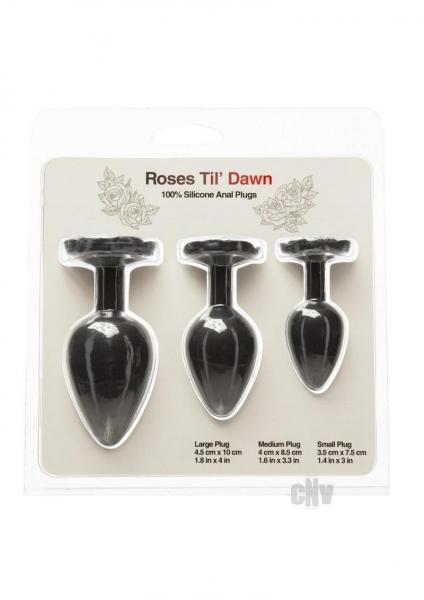 Roses Til Dawn Silicone Anal Plug Kit