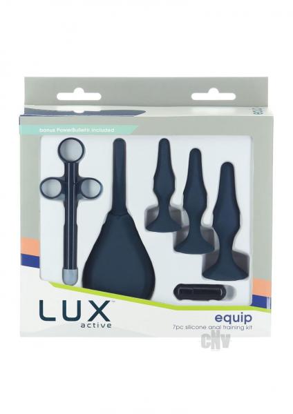 Lux Active Equip 7-piece Anal Training Kit Silicone Black