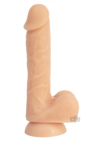 Addiction David 8 inches Bendable Beige Silicone Dong