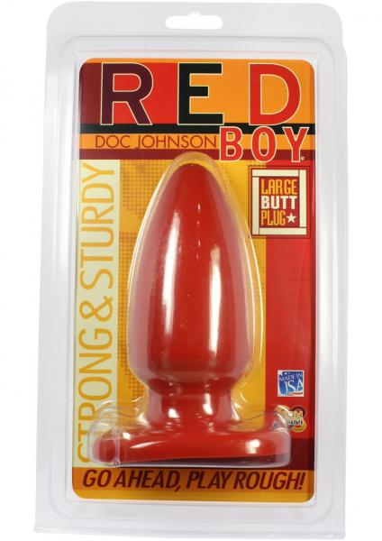 Red Boy - Large Butt Plug Red