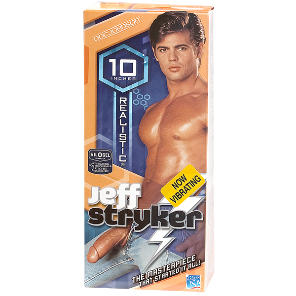 Jeff Stryker Realistic Vibrating Cock Beige Dildo