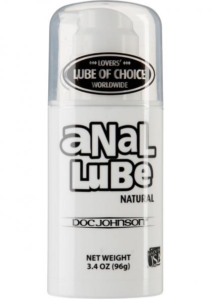 Anal Lube Natural 3.4oz Airless Pump