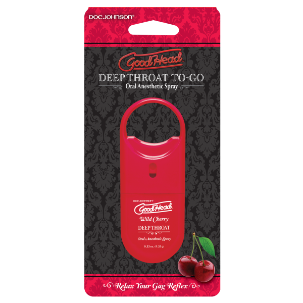 Goodhead To Go - Deep Throat Spray .33oz. Wild Cherry