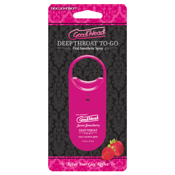 Goodhead Deep Throat To Go Strawberry Spray