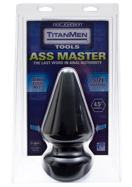 Titanmen Ass Master Butt Plug 4.5 Inches Black