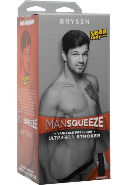 Man Squeeze Brysen Ultraskyn Stroker Ass Vanilla