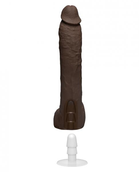 Signature Cocks Isiah Maxwell 10 Inch Ultraskyn Cock With Removable Vac-u-lock Suction Cup Chocolate