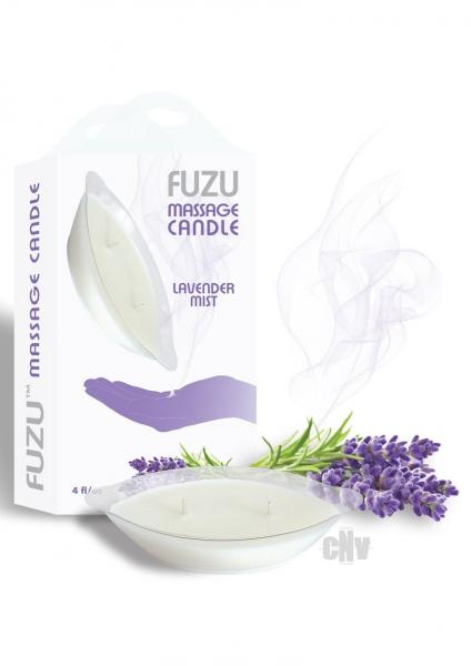 Fuzu Massage Candle Lavender Mist White 4 Oz.