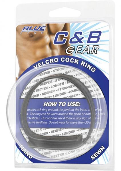 C & B Gear Velcro Cock Ring Black