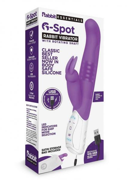 Rabbit Essentials G-spot Rabbit Vibrator Purple