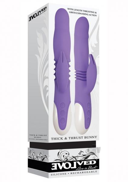 Thick & Thrust Bunny Purple Rabbit Vibrator