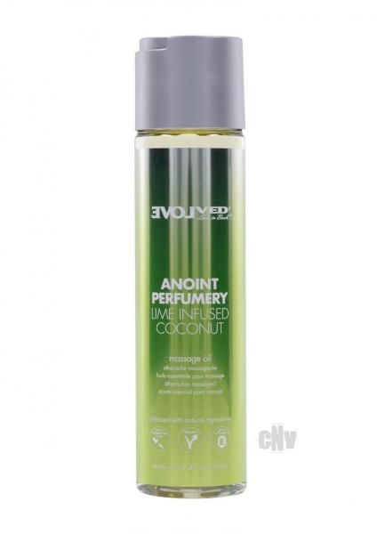 Evolved Anoint Perfumery Lime Infused Coconut Massage Oil 4 Oz.