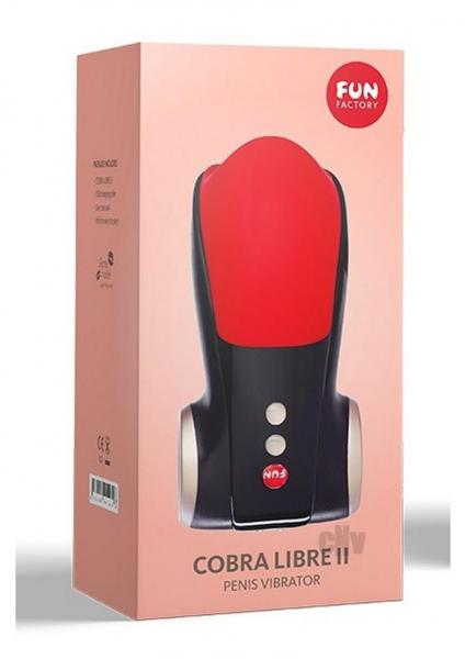 Fun Factory Cobra Libre II Penis Vibrator Black Red