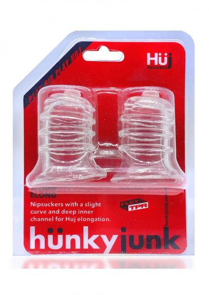 Hunky Junk Elong Nipsuckers - Clear