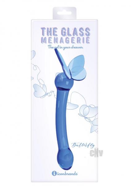 Glass Menage Butterfly Gspot Dk Blu