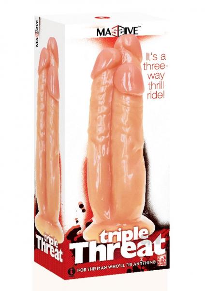 Triple Threat 3-cock Dildo