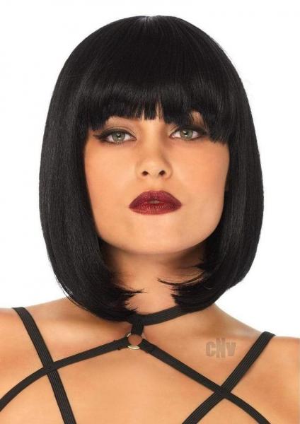 Short Natural Bob Wig Os Blk