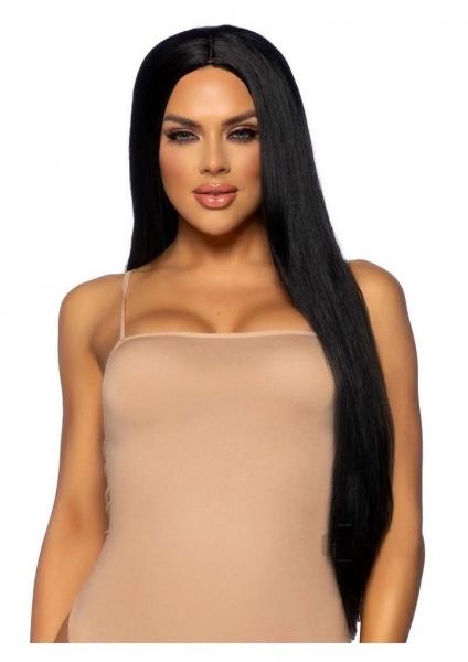 Long Straight 33 Cntr Part Wig O/s Blk