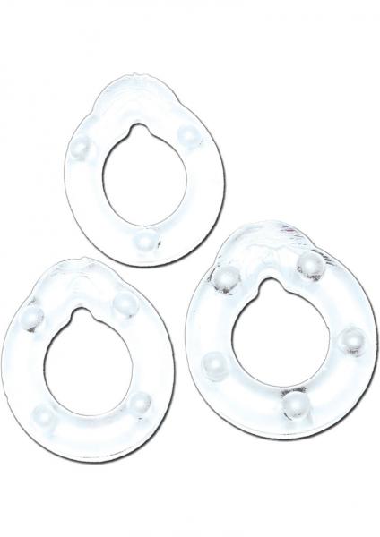 All American Triple Rings - Clear