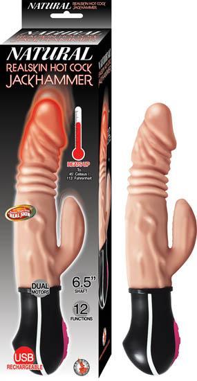 Natural Realskin Hot Cock Jackhammer Flesh