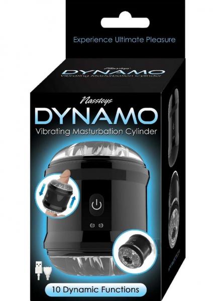 Dynamo Vibrating Masturbator Cup-black