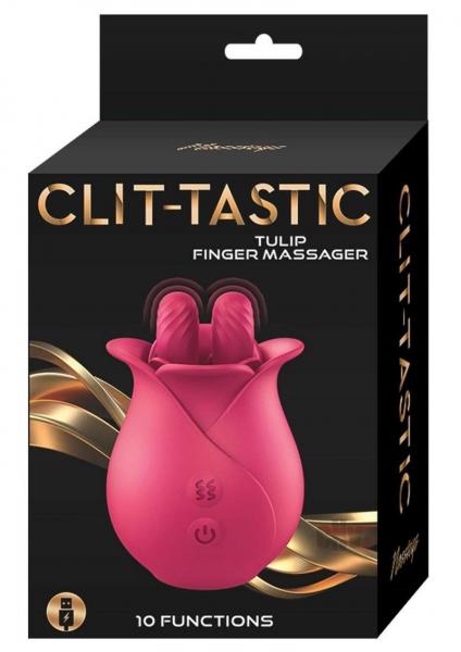 Clit-tastic Tulip Finger Massager Red