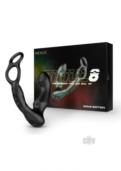 Nexus Simul8 Wave Edition Prostate Massager With Cock And Ball Ring Black