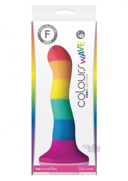 Colours - Pride Edition - 6in Wave Dildo - Rainbow