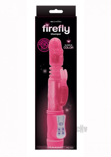 Firefly Thumper Thrusting Rabbit Vibrator - Pink