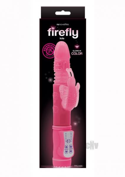 Firefly Lola Thrusting Rabbit Vibrator - Pink