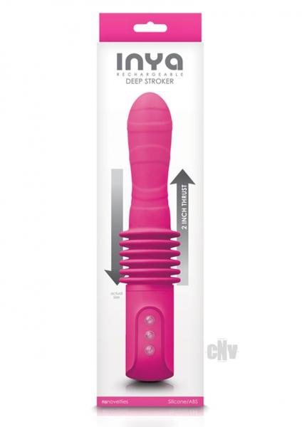 Inya Deep Stroker Pink Thrusting Vibrator